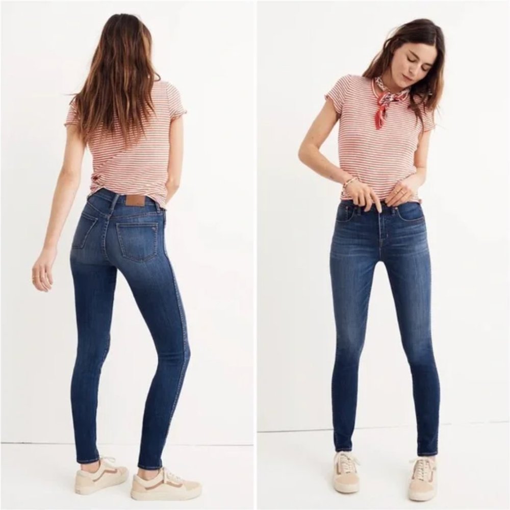 Madewell 10" High Rise Skinny Jeans in Danny Wash | 23